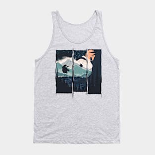 Orange Moon Tank Top